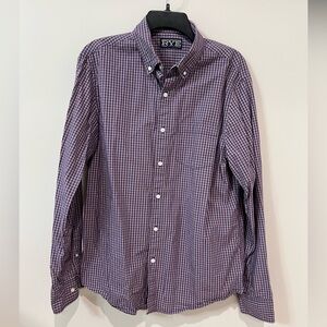 Rye by Hawker Rye Men's Red and Blue Plaid Button Down Shirt, Slim Fit